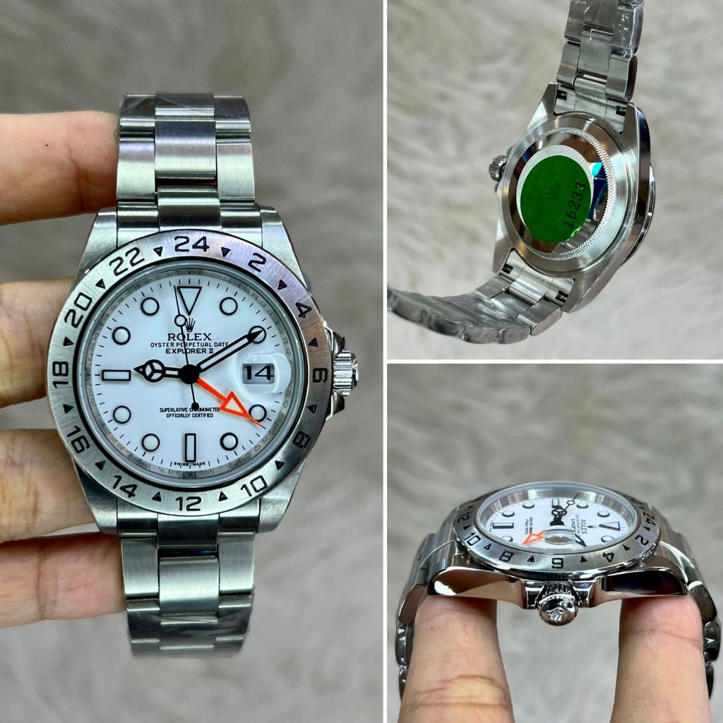 Jam Tangan Pria Automatic Rolex Explore Stapp Stainless (Tanpa Baterai) Free Box Original Include