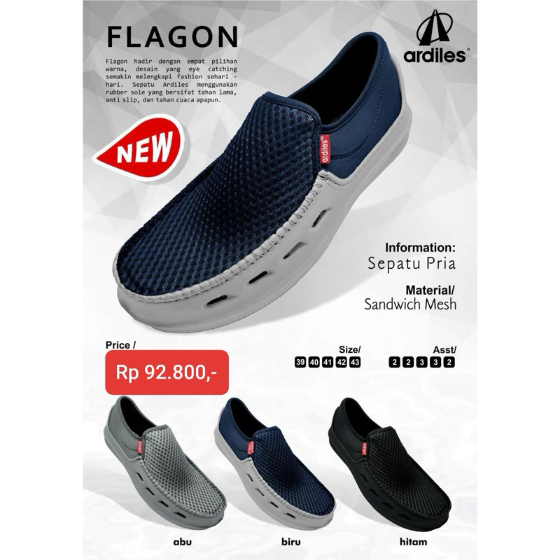 Sepatu Slip On Pria Ardiles Sepatu Slop Ardiles Phylon Ringan Original