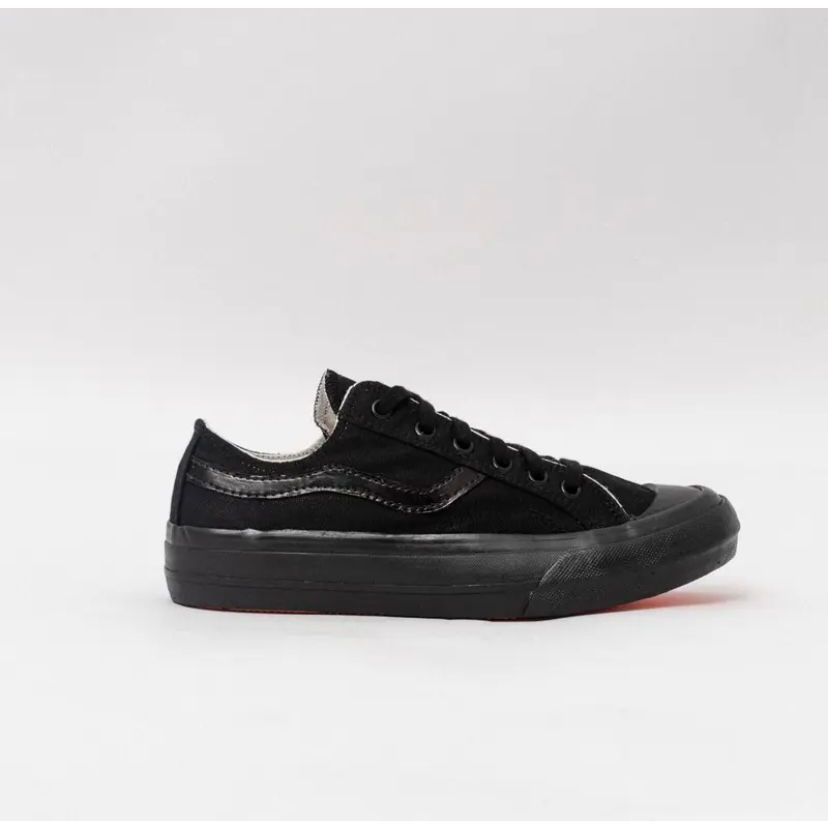 Sepatu Pria Wanita Newtranz Oldskool X1 Full Black Lokal Brand Original