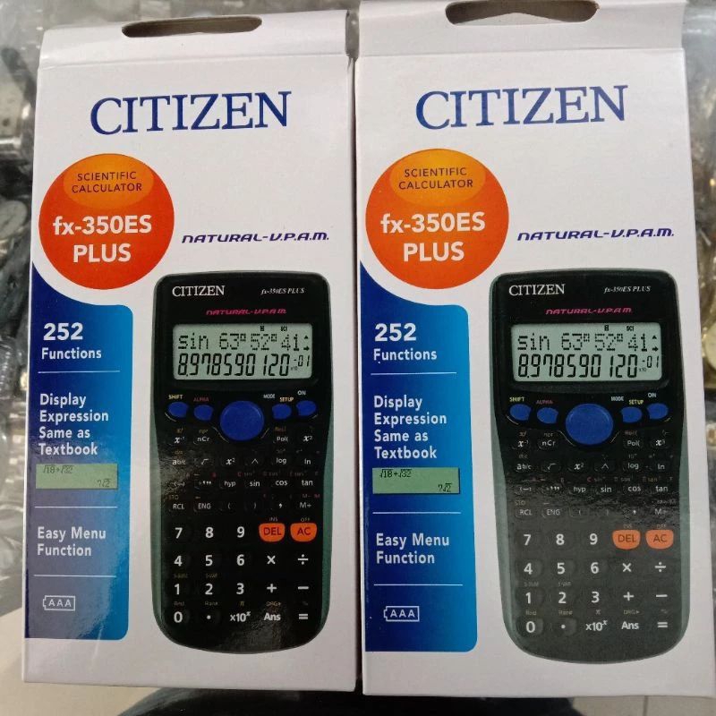 

cod kalkulator scientific calculator fx-350esplus citizen