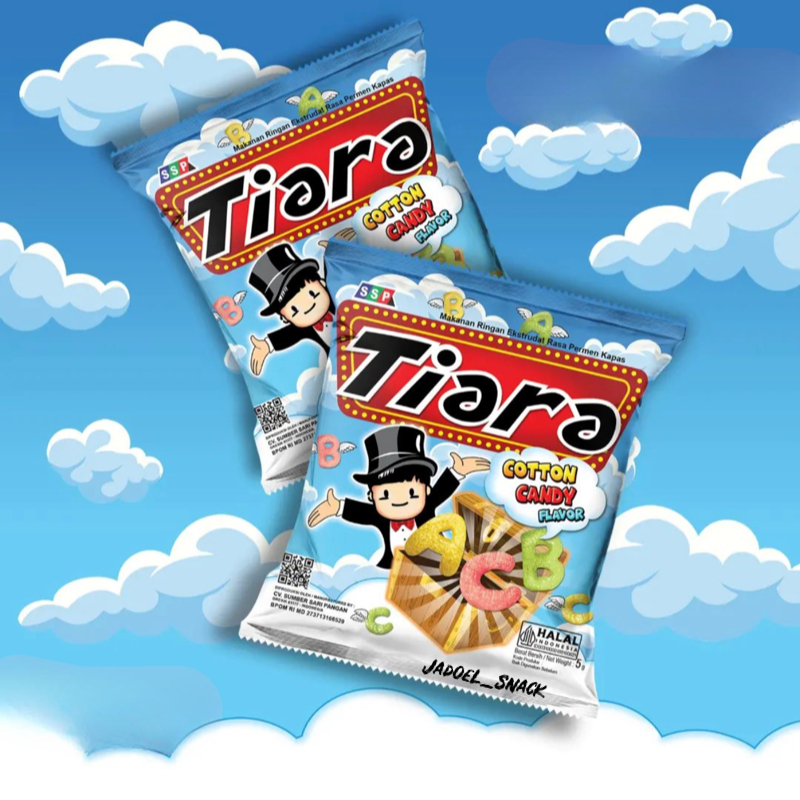 

GROSIR - Chiki ABC Tiara 10 X 6 Gr Rasa Cotton Candy by Jadoel_Snack