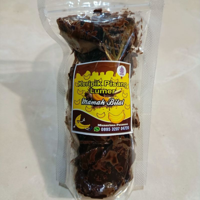 

Keripik Pisang Lumer Cokelat 80gram