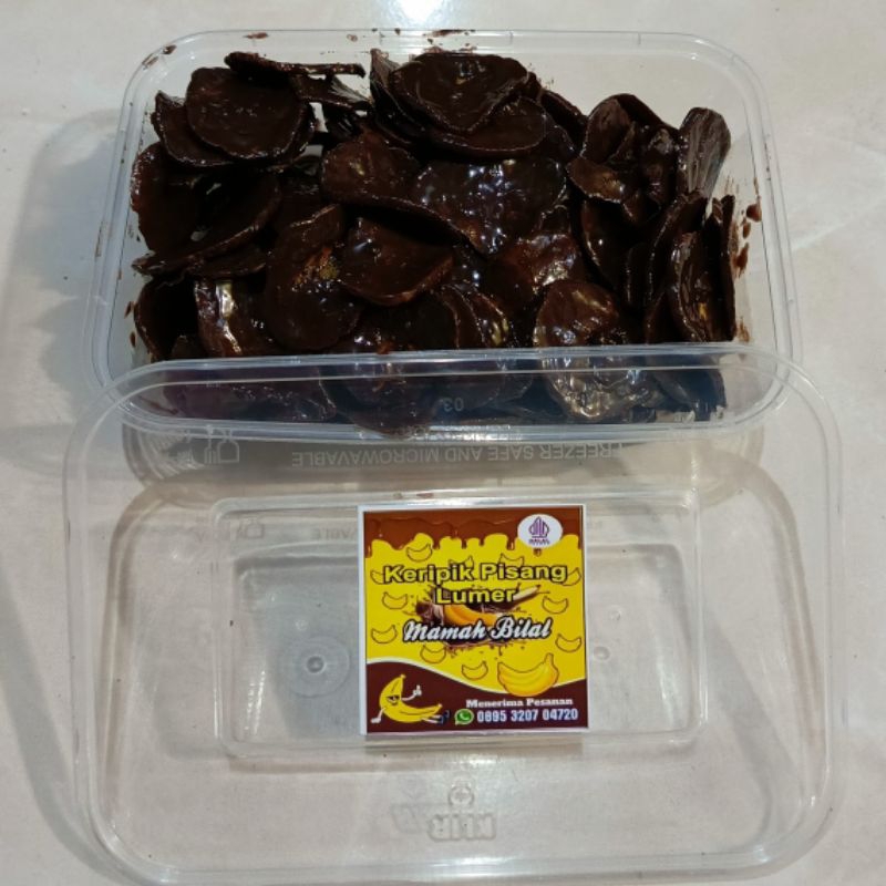 

Keripik pisang lumer cokelat 250gram