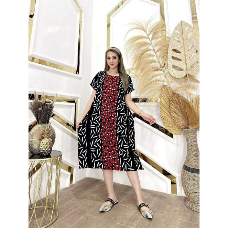 Daster Lowo Jumbo LD 130 Cm Panjang 110 Cm Kain santung Tebal Realpict