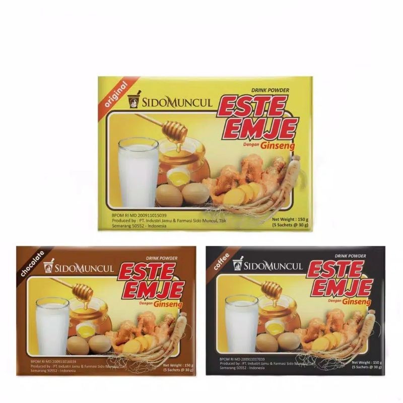 STMJ Este Emje 1 SACHET @ 30gr - Original, Kopi, Coklat