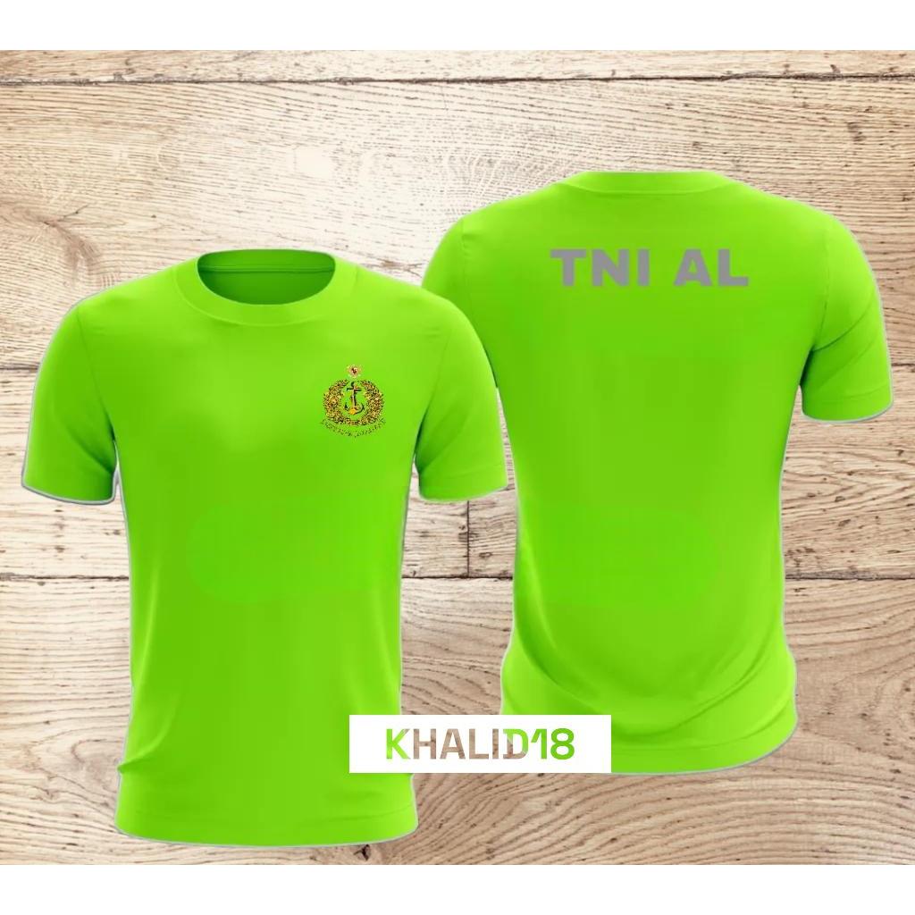 Kaos jersey olahraga TNI AL  kaos jersey olahraga HIJAU STABILO DRYFIT PREMIUM(BAHAN ADEM)