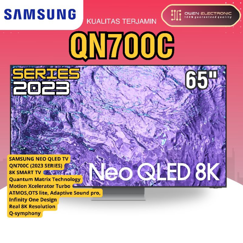 SAMSUNG 65 QLED 8K 65QN700C/ QA65QN700C 8K NEO QLED SMART TV NEW 2023