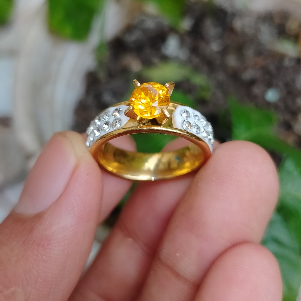 PERMATA YELLOW DIAMOND ZIRCONE cek batu lainnya ada ruby wulung bacan akik zamrud katilayu cincin pr