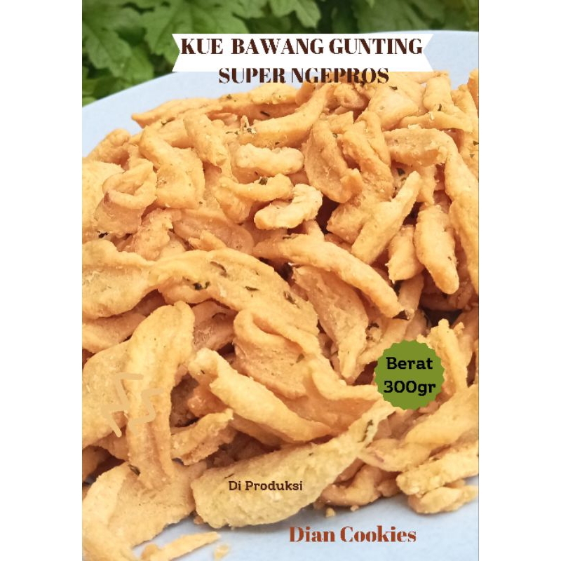 

KUE BAWANG GUNTING ( POUCH 300 GR)