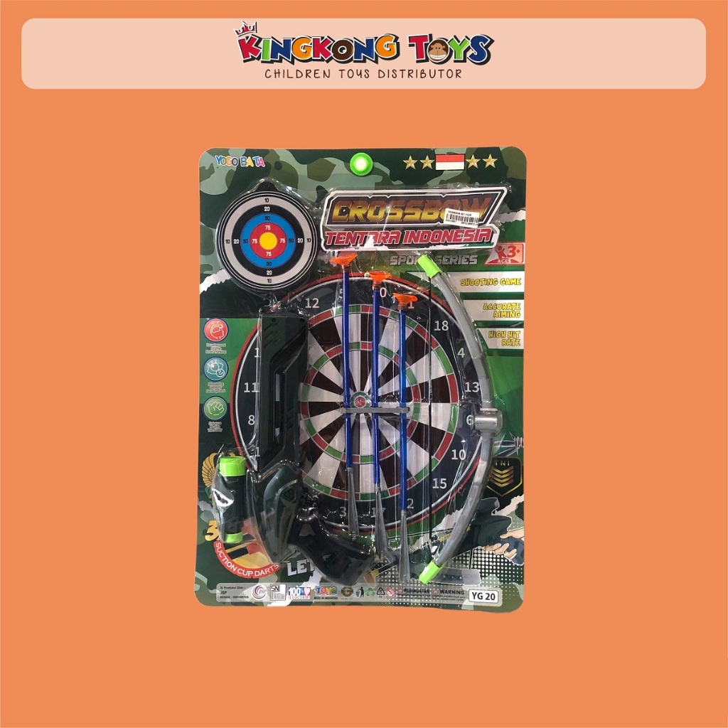 Mainan Pistol Plastik Anak Tentara / Mainan Pistol-Pistolan CrossBow Set / Mainan Edukatif / 0201005