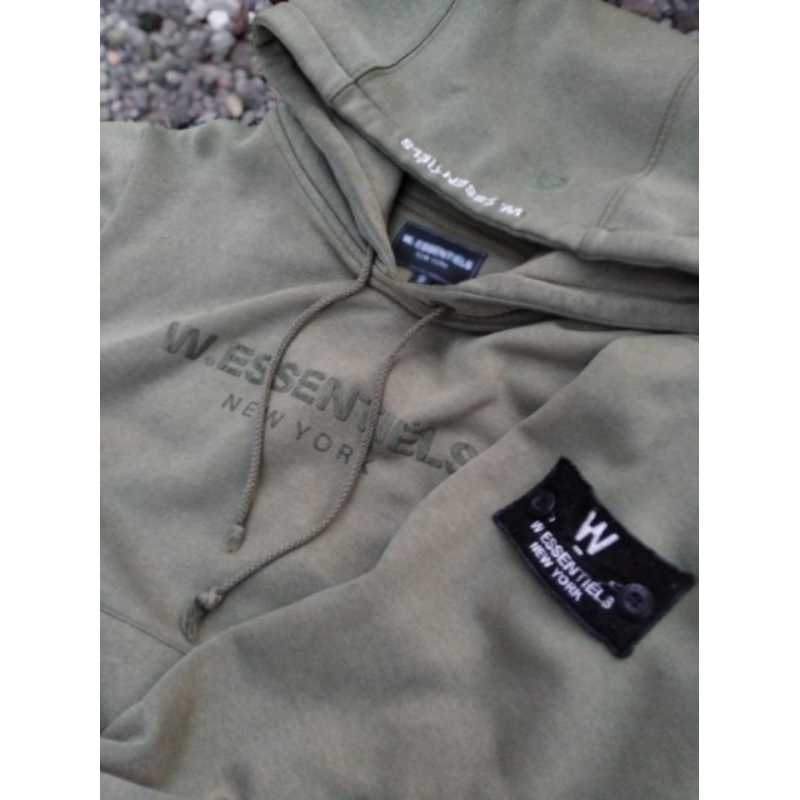 hoodie w.essentiels olive second