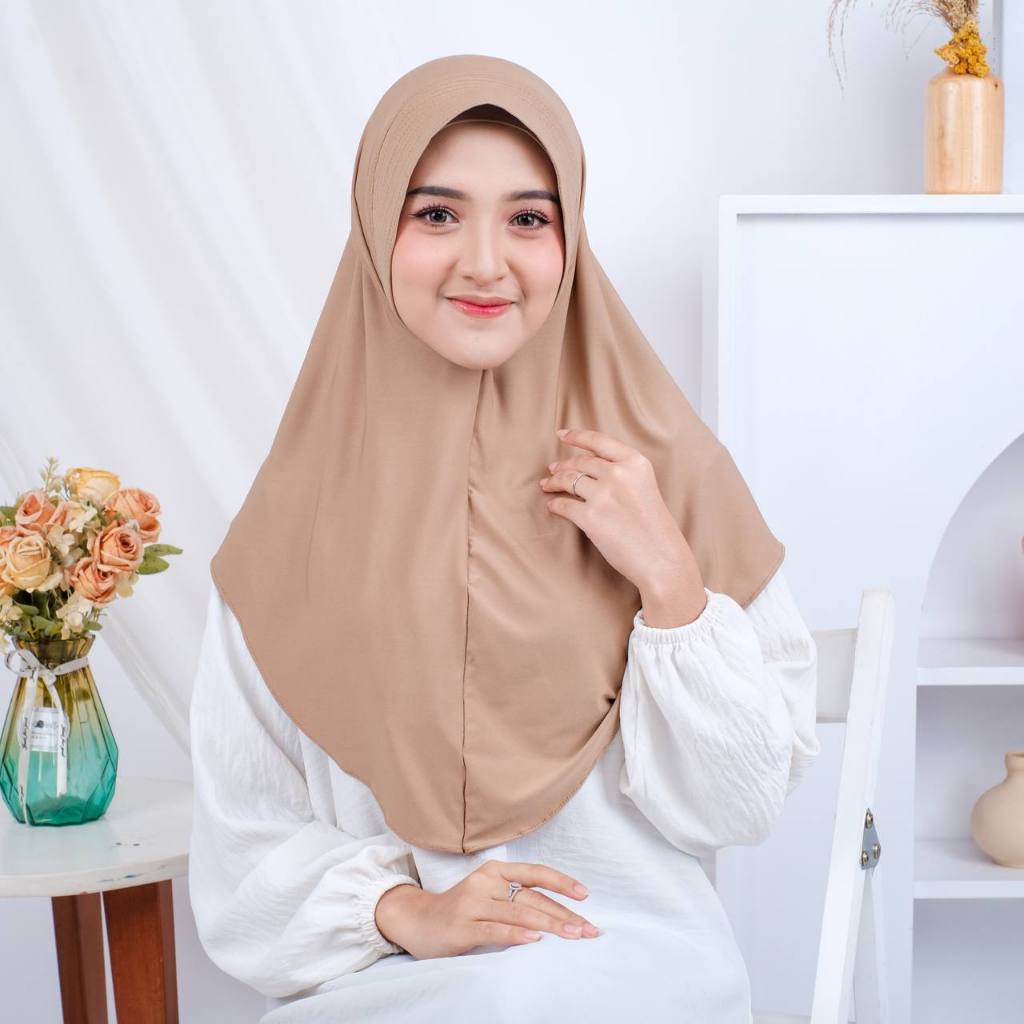 Muslim Hijab - Shafia Hijab Bergo Sport Instan Pet Antem Matt Jersey Premium Super