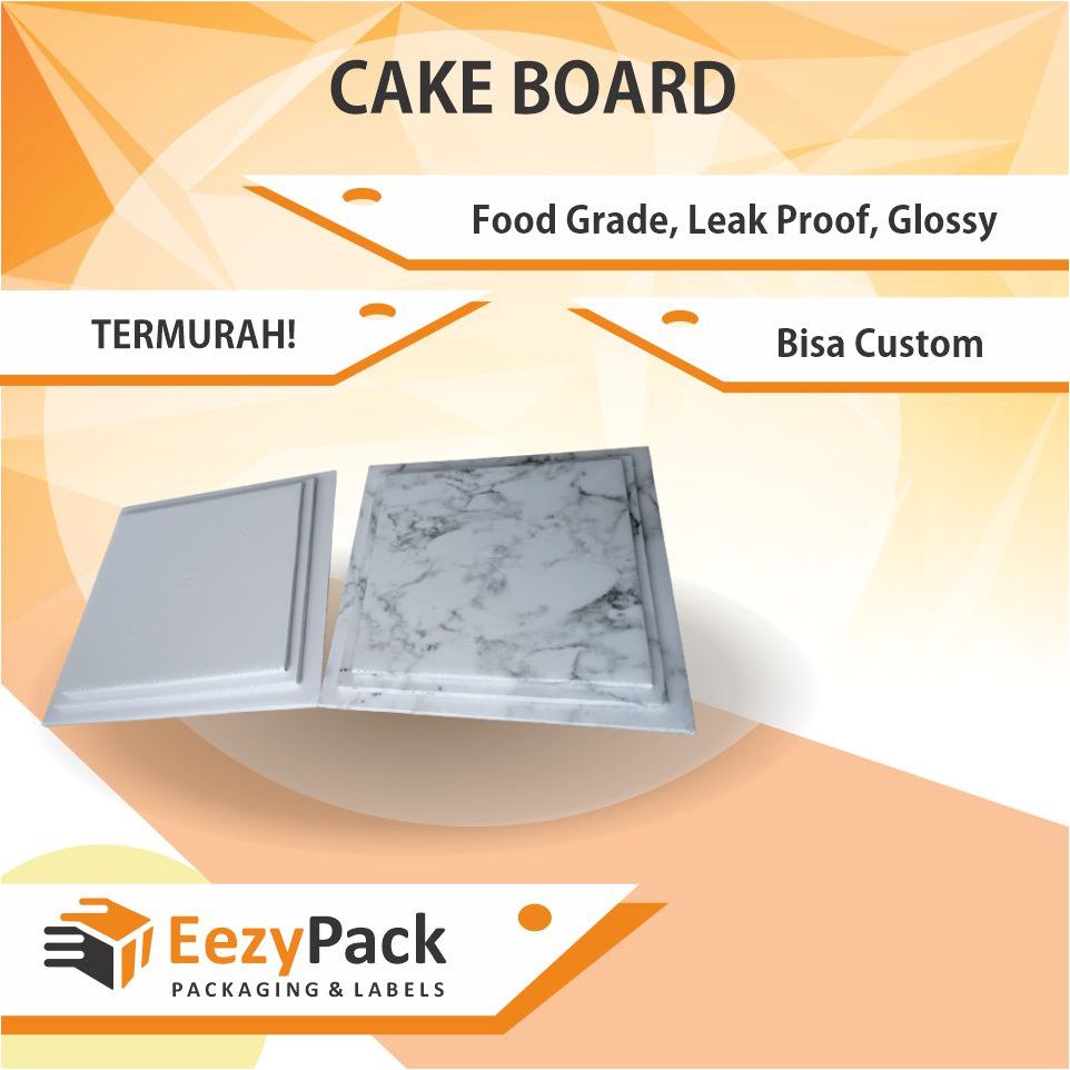 

(ISI 1)Cake Board Kotak/ Alas Tatakan Kue/ Lite Board/ Alas kue/ Alas tart