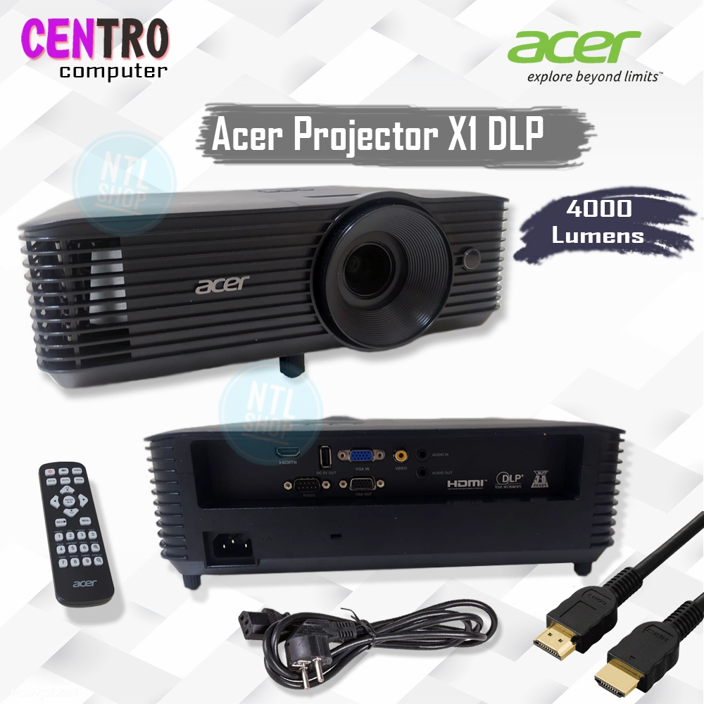 Acer projector x1 DLP XGA 4000 lumens - Proyektor Acer X1 TKDN