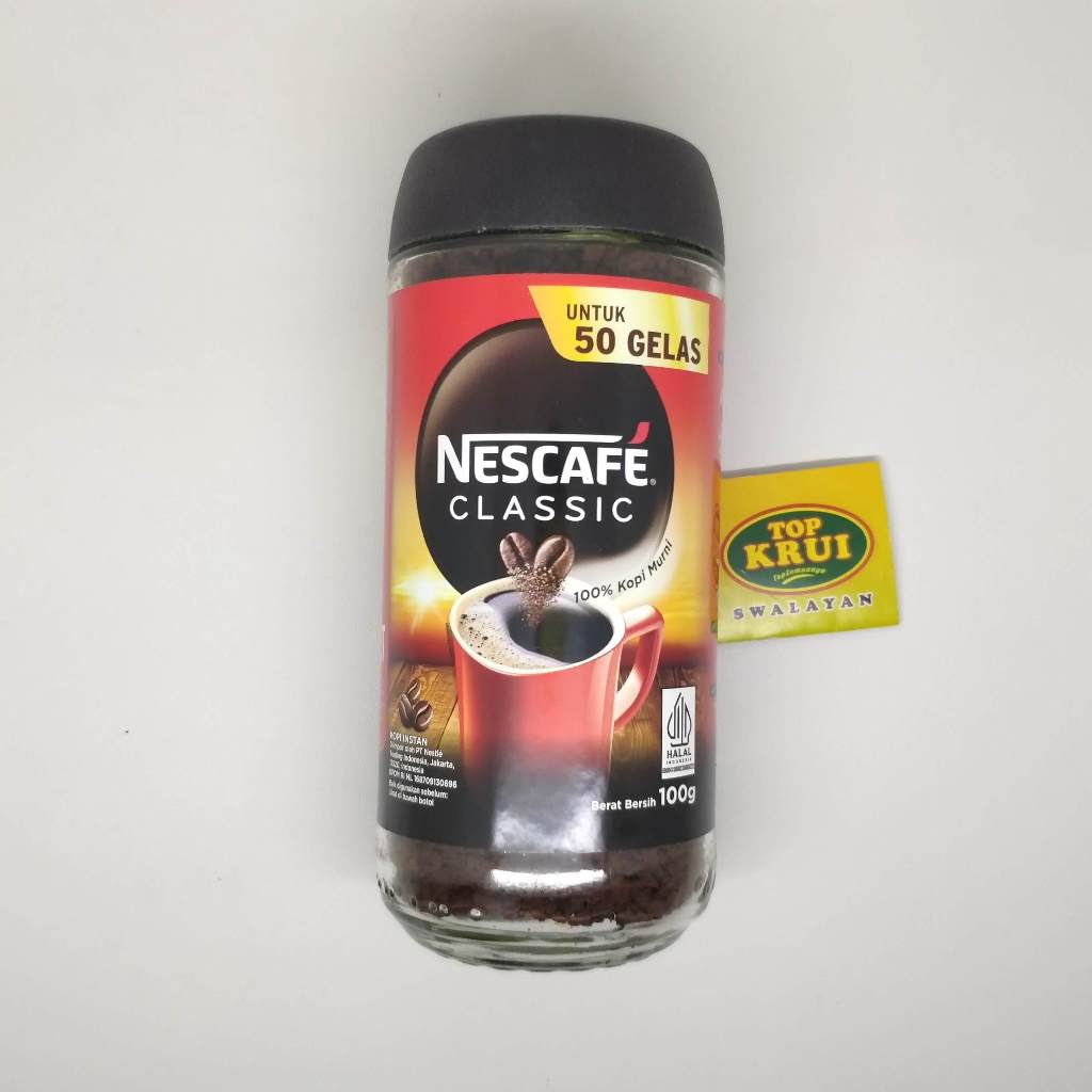 

NESCAFE Classic Kopi Instan Kopi Hitam 100g Jar