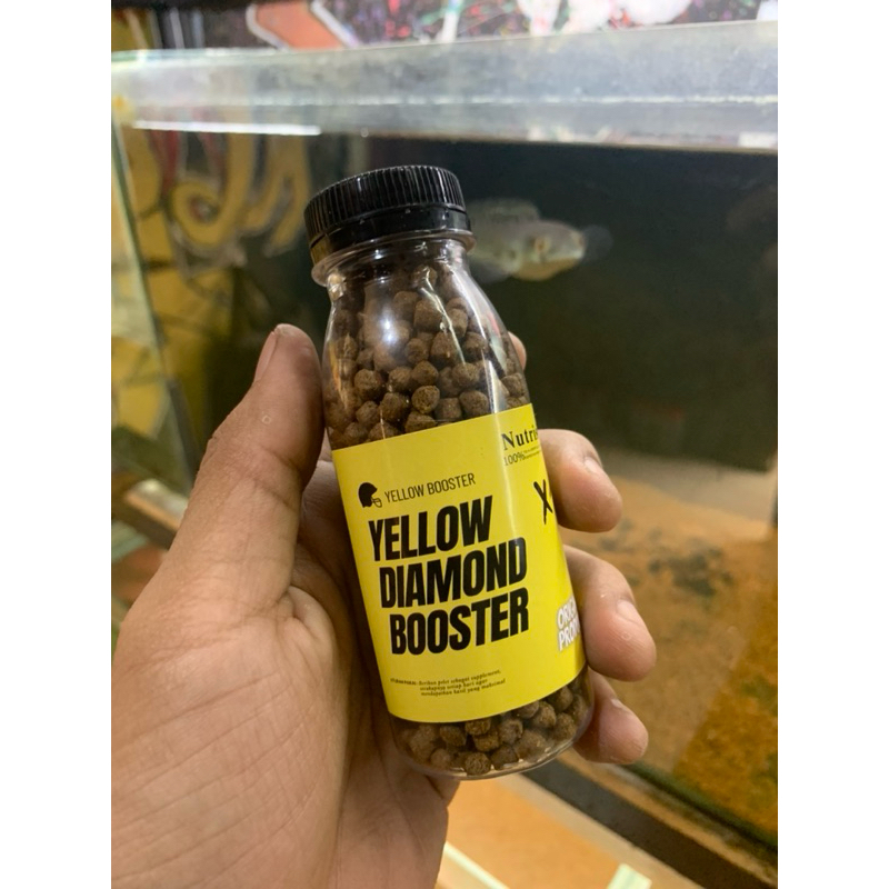 YELLOW DIAMOND PAKAN IKAN CHANA-OSCAR-PEBAS-KOI membuat WARNA CERAH – CEPAT BESAR TIDAK BIKIN AIR KE