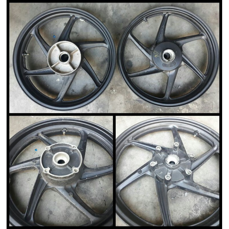 Velg Depan Belakang Honda Ring 17 CB 150R Old Lama New MP Mega Pro Shock Asli Original AHM K15 Copot