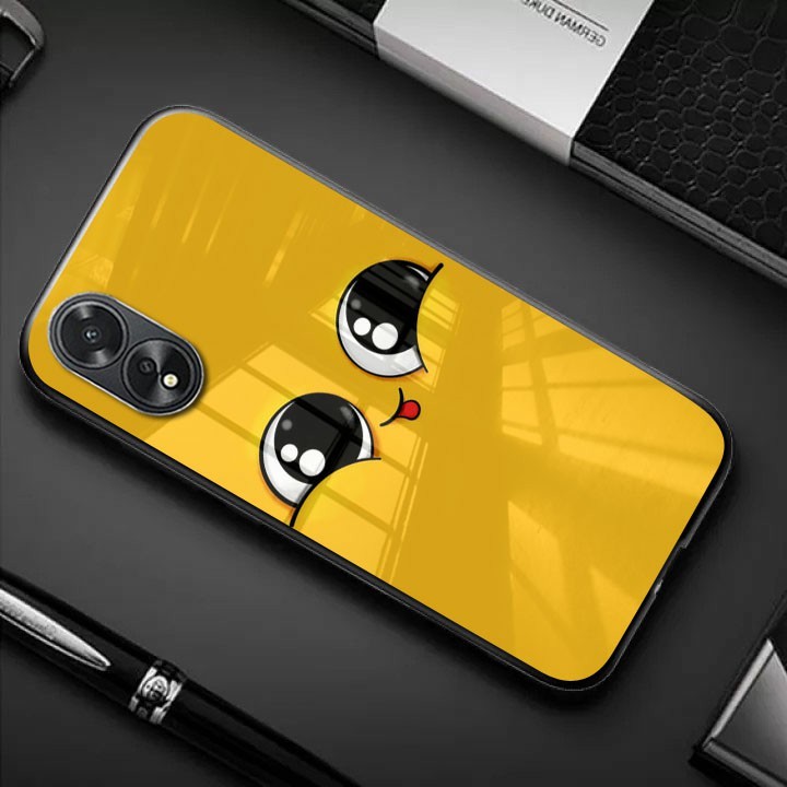 Softcase kaca Oppo A38 A18 - kesing hp Oppo A38 A18 - Case Oppo A38 A18 - Casing Oppo A38 A18 - Sili
