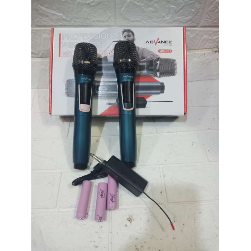 Profesional wireless microphone Mic tanpa kabel Advance ORI digital mic 301 Batam