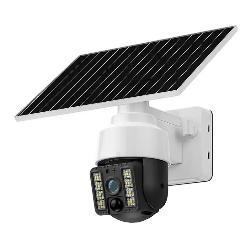 Cctv Solar Tenaga Surya Outdoor Solar Panel Batteray PTZ Camera Detection