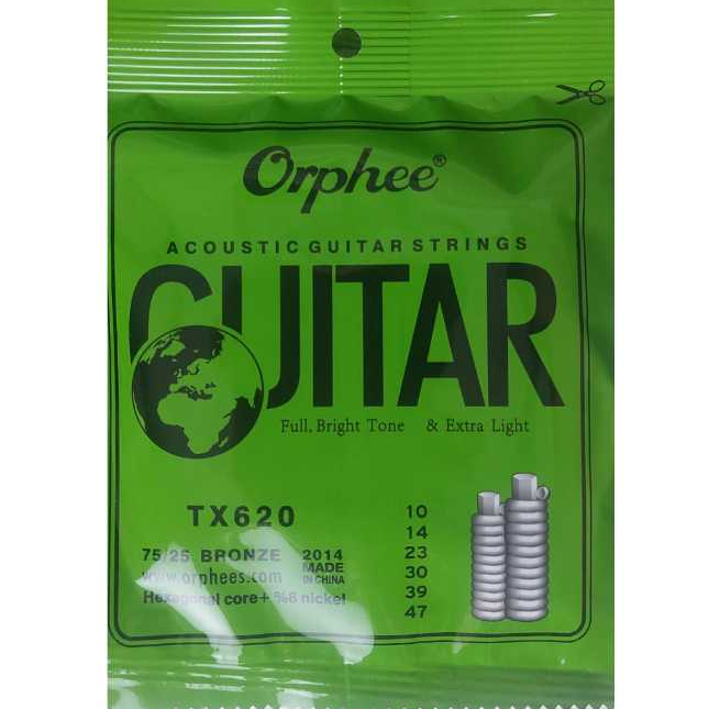Senar Gitar Akustik Orphee Ukuran 010 Import - Senar Orphee TX620