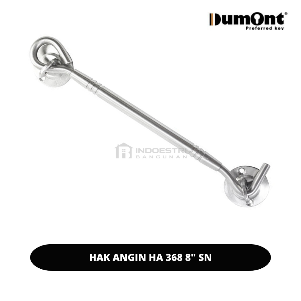 Hak Angin Dumont HA 368 8" SN / Penahan Jendela / Hak Angin Stainless Steel