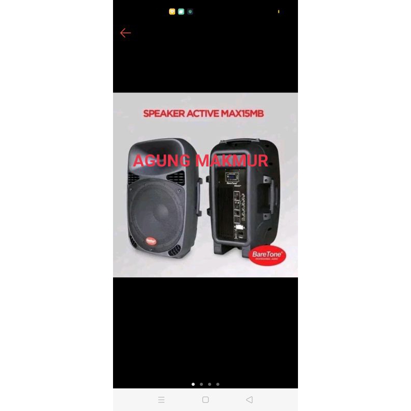 Speaker Aktif Baretone MAX 15 MB Original 15 inch Active BARETONE MAX15MB