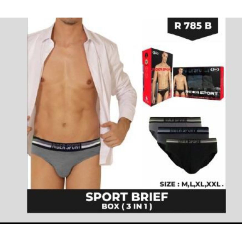 CD / Celana Dalam Pria Rider Sport 785 R785 R785B [3pcs]