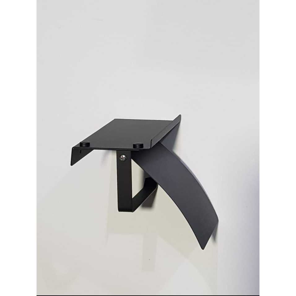 tempat tisu hp/tempat tisu roll/toilet paper roll black hitam