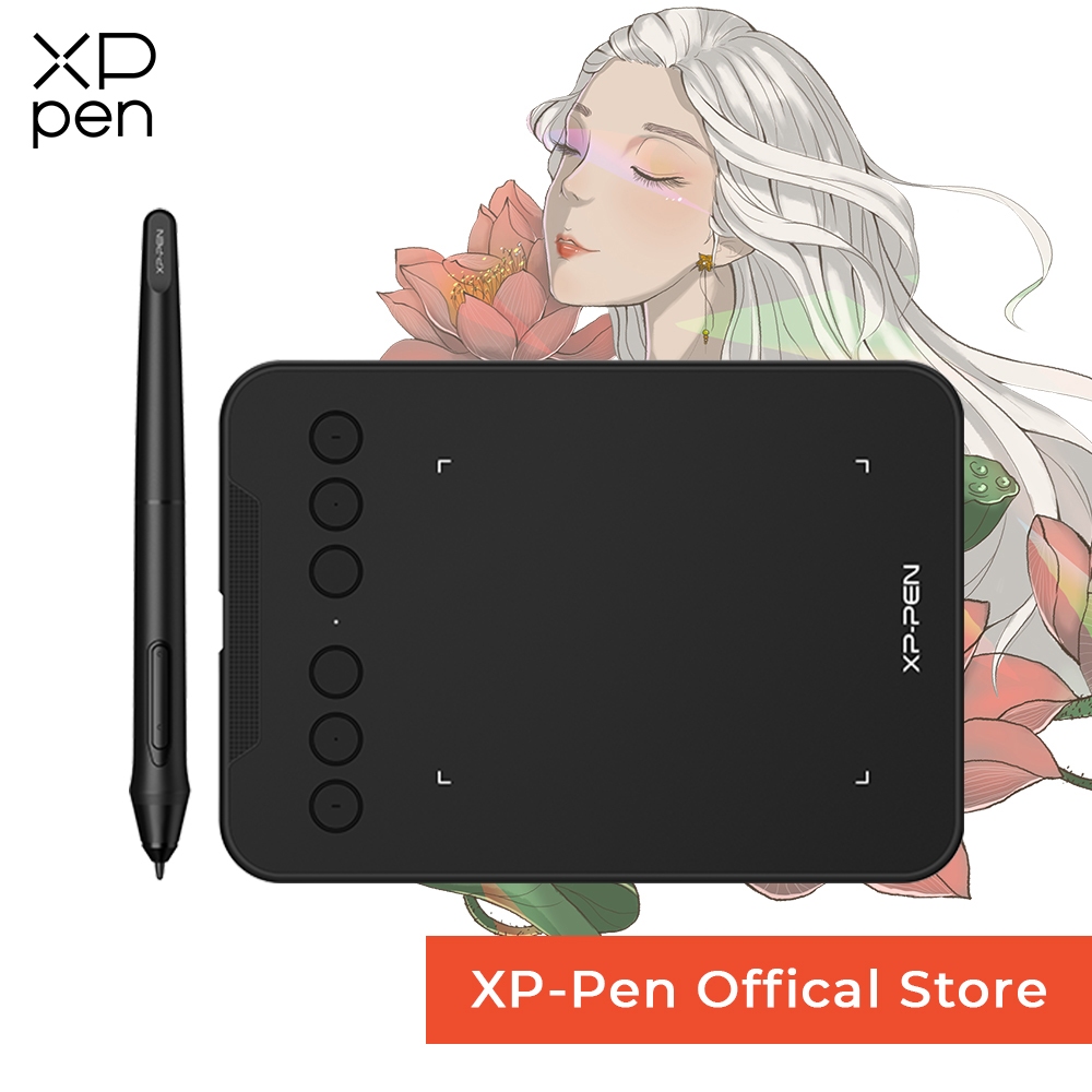 XPPen Deco mini4 Pen Tablet Drawing Tablet Digital Graphic Tablet Support Android Phone &amp; Laptop/PC With Battery-free 8192 Pen Pressure