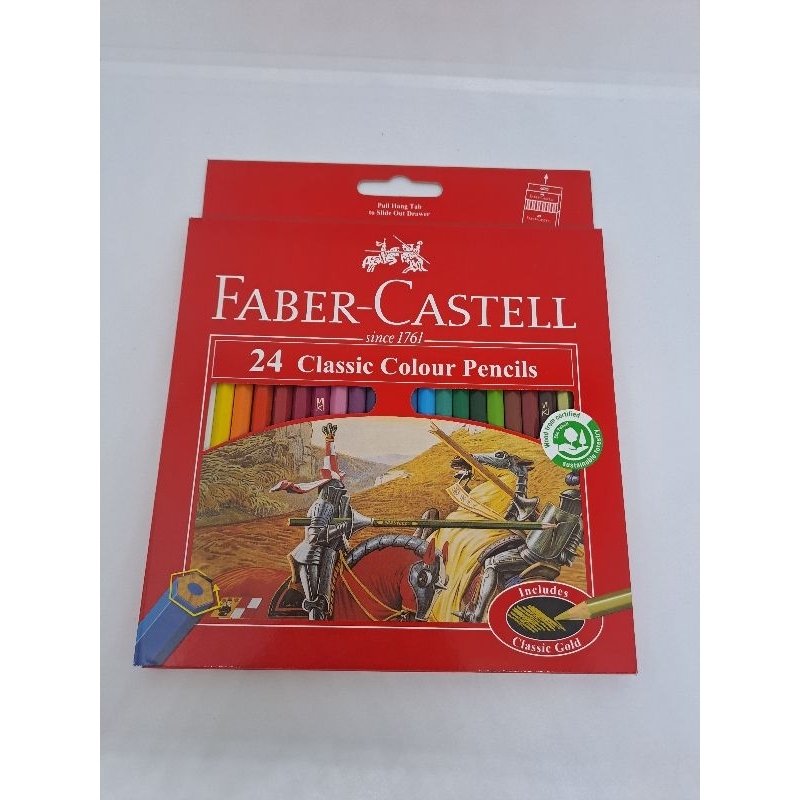

1 SET PENSIL WARNA FABER CASTELL ISI 24 WARNA