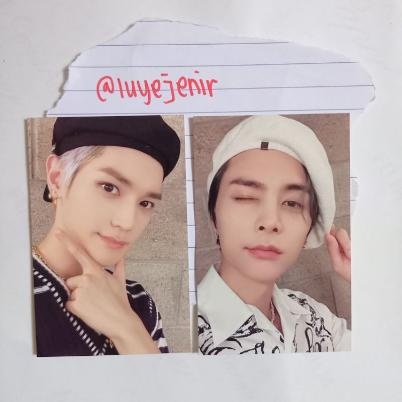 [ Take All ] Photocard Taeyong + Johnny NCT 127 sg season greetings 2023 pc set greeting official MD merch merchandise ready stock restock sg23 23 photo card pack member new year selca selfie satuan only poca captain ticket club jidat baret peace zoom