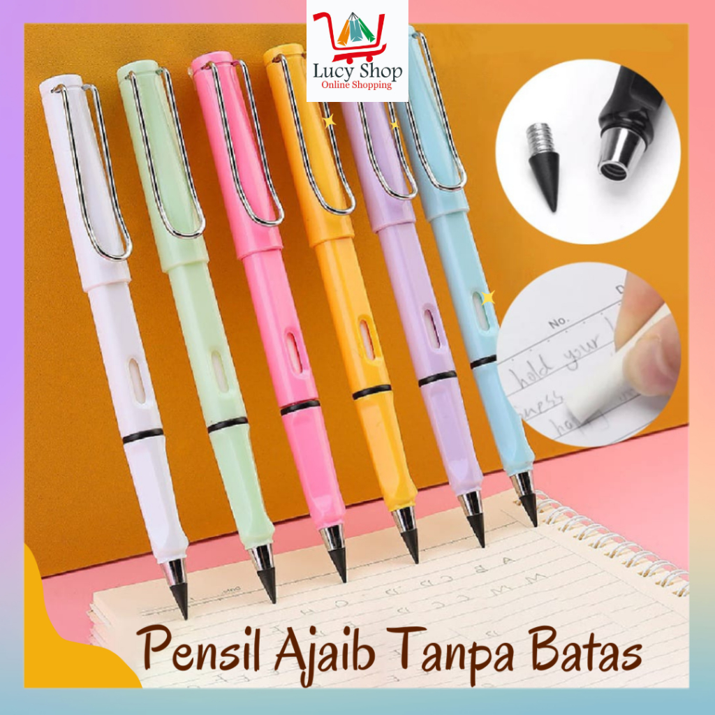 

Pensil Eternal Ajaib Tanpa Batas No Sharpen Pencil Unlimited Premium Erasable