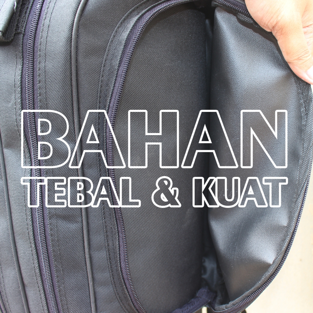 Tas Joran Pancing Bahan Terpal Truck Tebal Model Ransel Gendong Double 2 Ruang Lurebags