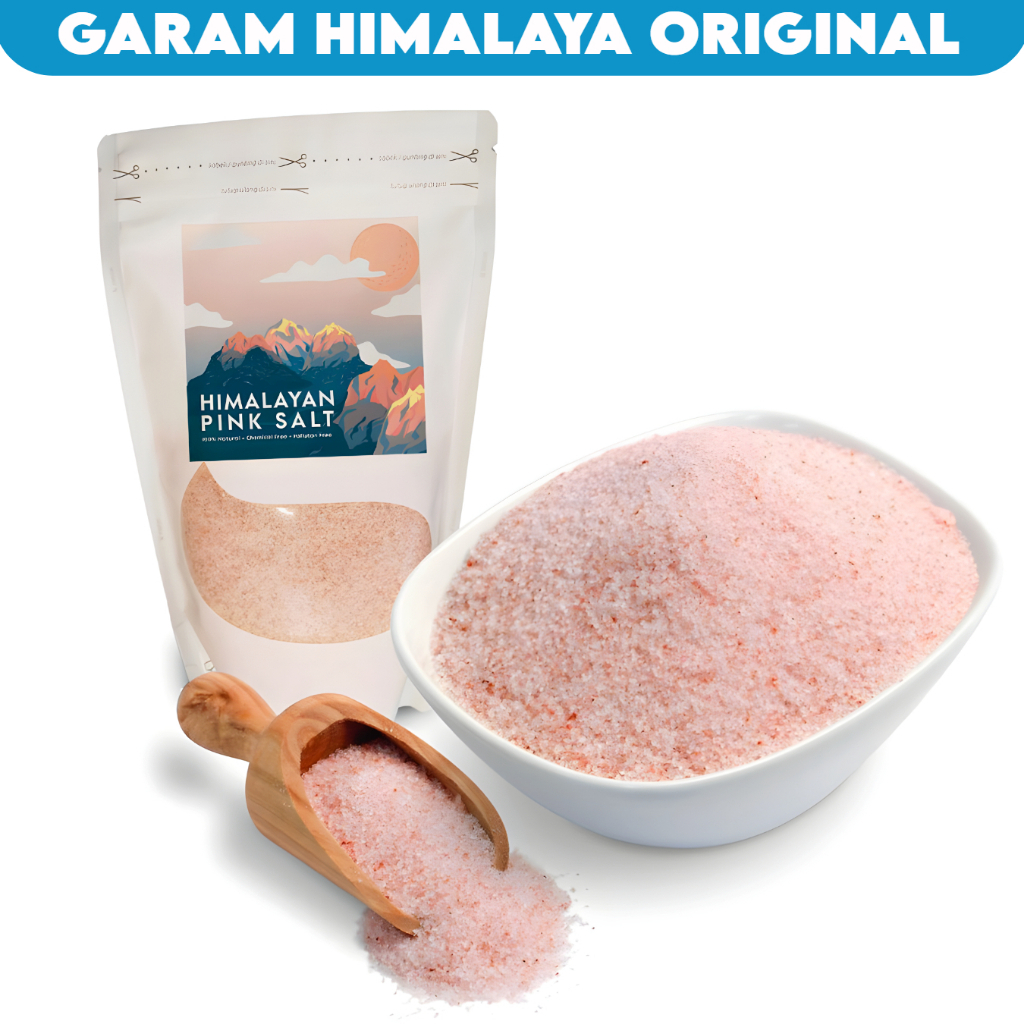 

Garam Himalaya Pink Salt Original Premium Kemasan 250gr - 1kg