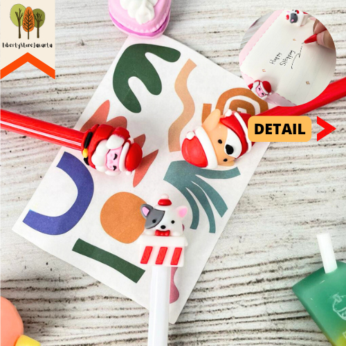 

Pulpen Gel Boneka Edisi Natal Hewan PGK-1009 Tinta Hitam