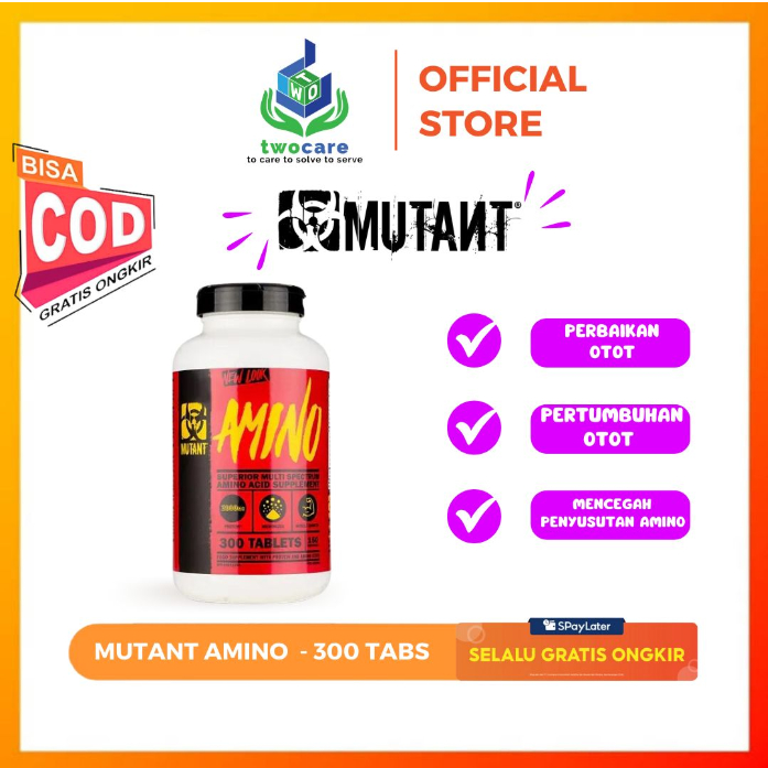 Mutant Amino 300 Tabs 300 Tablet Amino Acid Suplemen Fitness