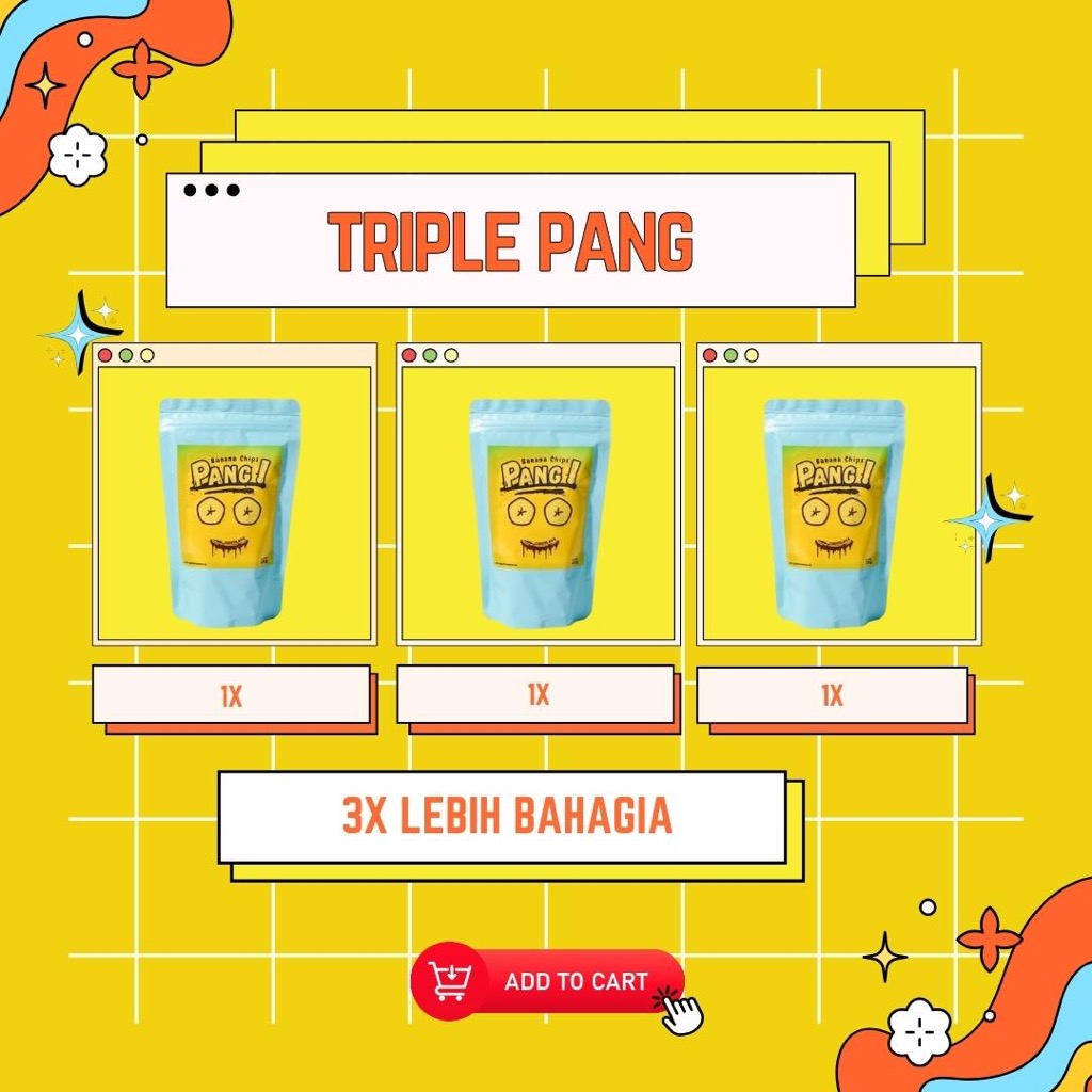 

Triple PANG | Paket Pang Banana Chips Chocolava 3 Pcs