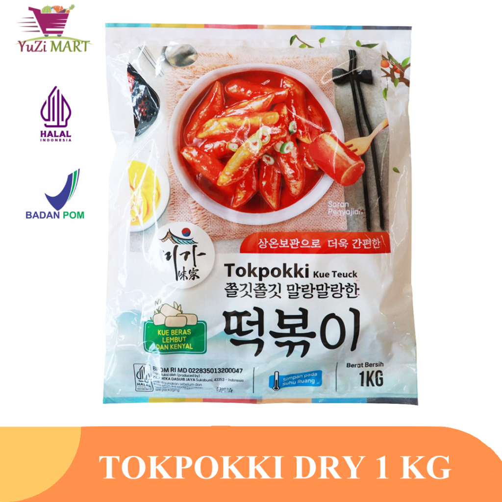 

Tokpokki Dry 1 Kg Simpan suhu Ruang