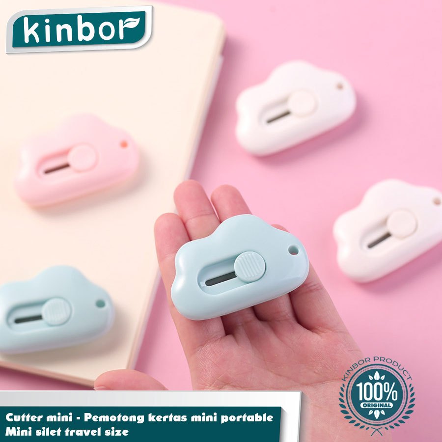 

Kinbor Cutter mini/ Pemotong kertas mini portable/ Mini silet travel size
