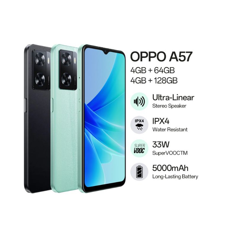 Oppo A57 baru, segel, garansi resmi Oppo Indonesia