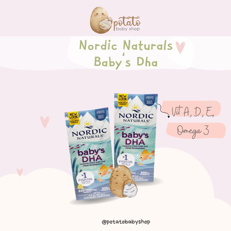 Nordic Natural's Baby's DHA - Baby DHA Minyak Ikan Bayi vitamin Cipung