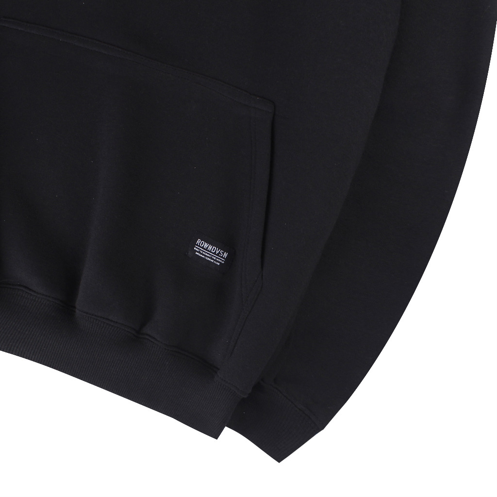 BESTPROMO ROWN DIVISION OFFICIAL PULLOVER HOODIE - ROWNDVSN JAKET OMEGA BLACK