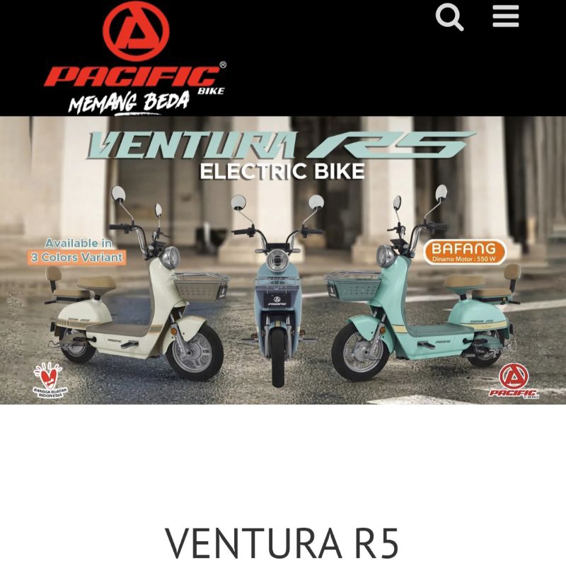 E BIKE SEPEDA LISTRIK VENTURA R5