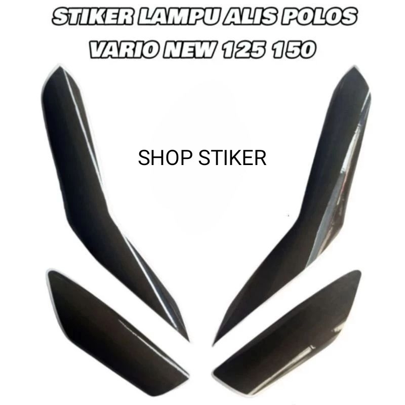 Sticker variasi lampu depan polos vario new 125 150