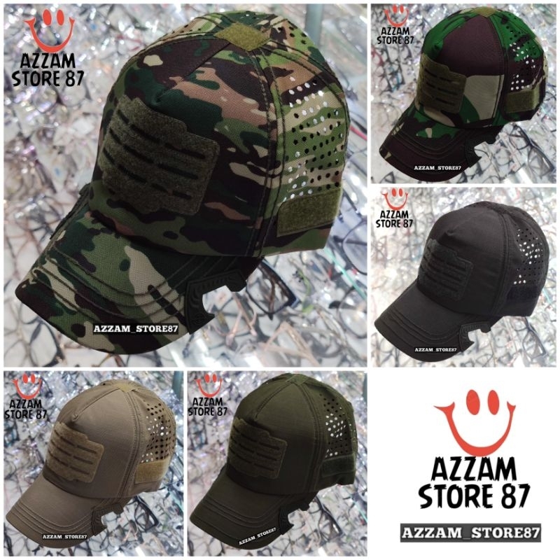 Topi Caps Baseball Tactical OPS Coak Cuting Laser Premium