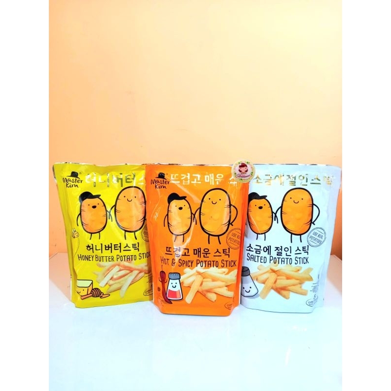 

.Snack import | Master Kim Honey Butter salted hot spicy Potato Stick 70gr Halal BPOM ( ds bgr )