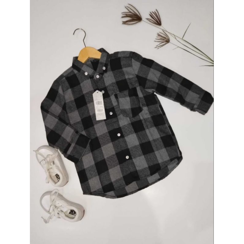 KEMEJA FLANEL ANAK LAKI LENGAN PANJANG USIA 5 - 12 TAHUN BAJU FLANEL MOTIF KOTAK DISTRO TERBARU TERP