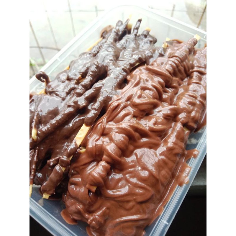 

Mie gepeng varian hazelnut mix coklat