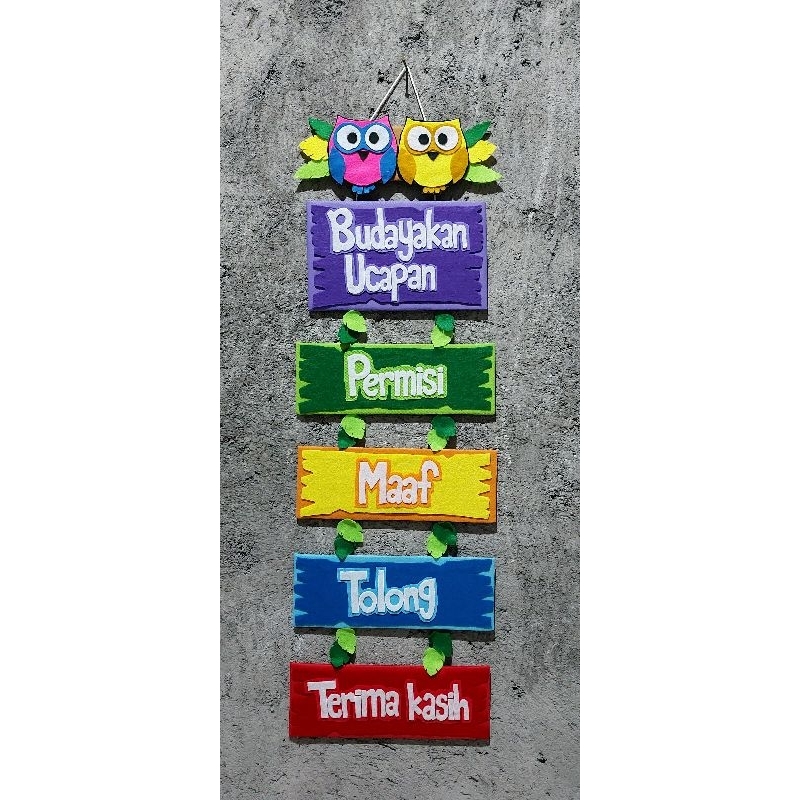 

Hiasan dinding / Pajangan dinding kelas
